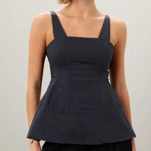 Navy Mila top from Tibi